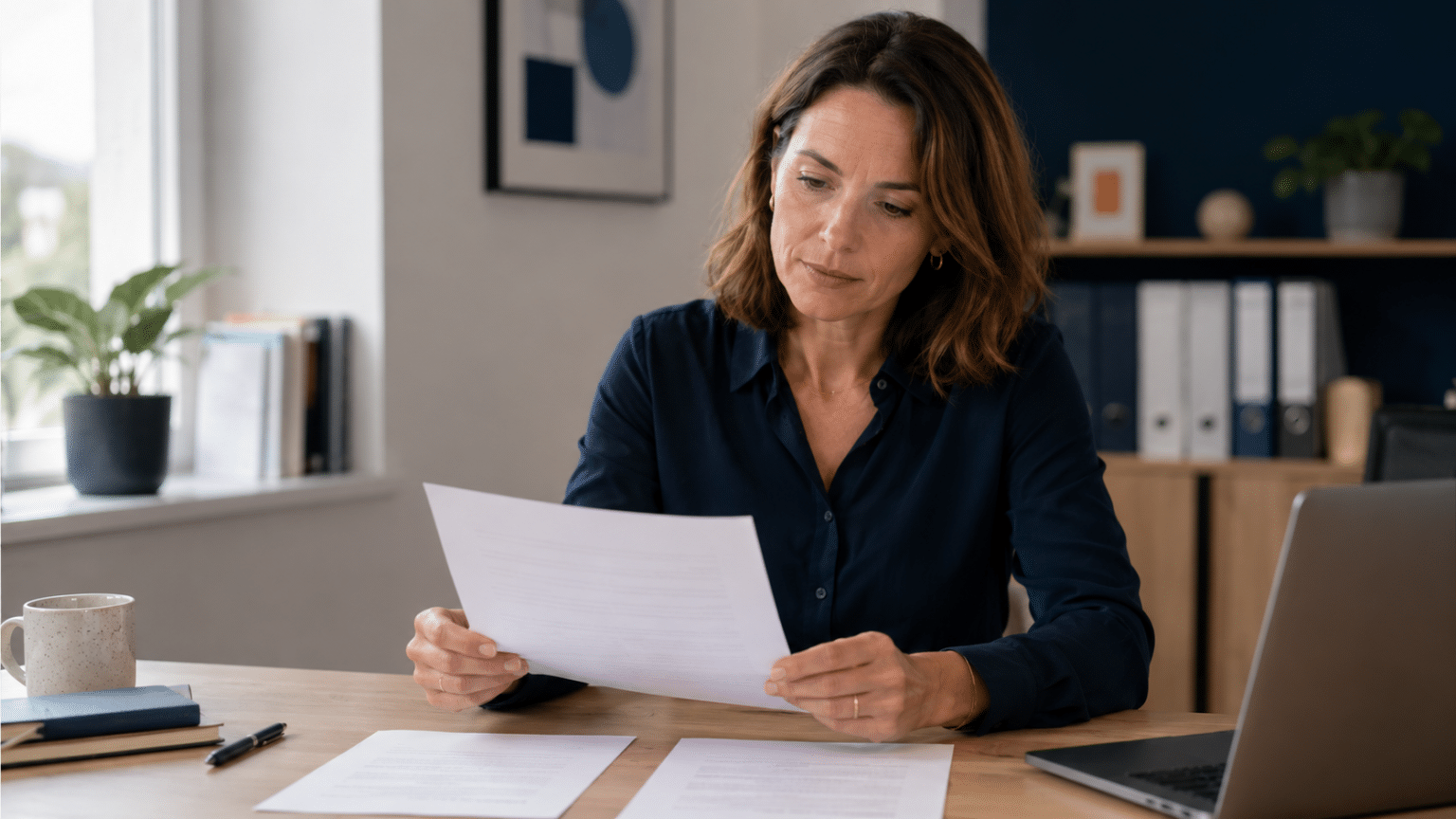 Dirigeante de PME comparant son pitch commercial à d'autres pour repérer un pitch interchangeable